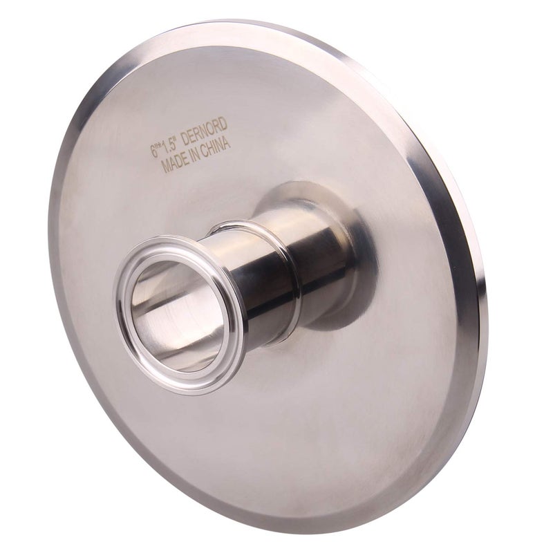 DERNORD Sanitary Concentric Reducer Tri Clamp Clover Stainless Steel 304 Sanitary Fitting End Cap Reducer (Tri Clamp Size: 6 inch x 1.5 inch) - Image 5